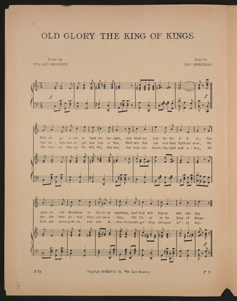 Old glory the king of kings - PICRYL Public Domain Image